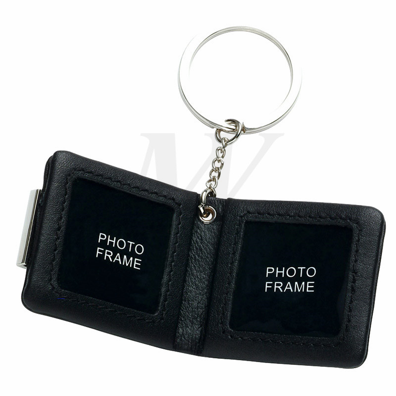 Eochair-shealbhóir Leathar / Miotal le Photo Frame_64779